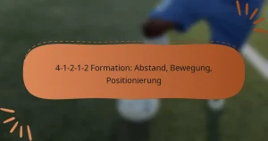 4-1-2-1-2 Formation: Abstand, Bewegung, Positionierung