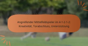 Angreifender Mittelfeldspieler im 4-1-2-1-2: Kreativität, Torabschluss, Unterstützung
